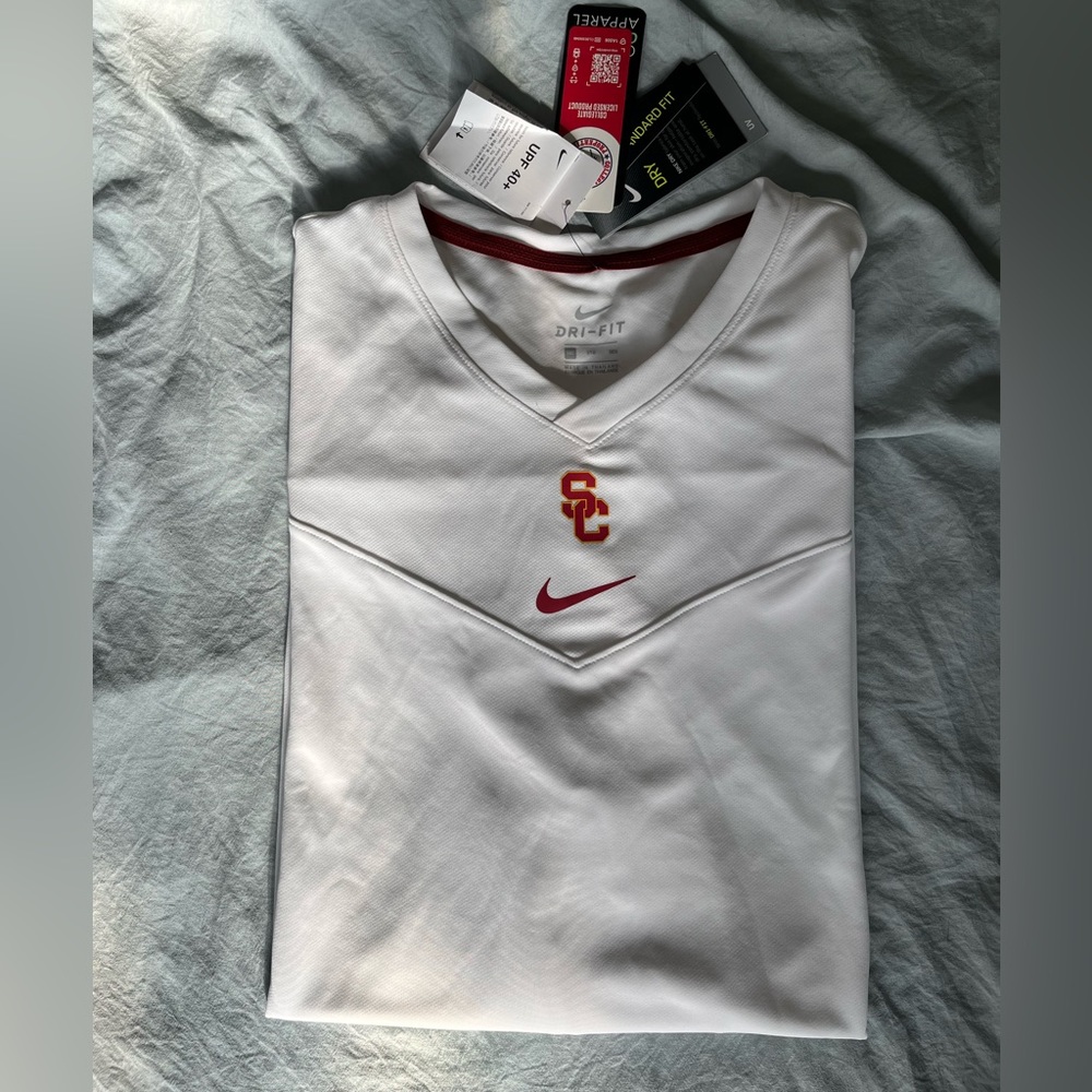 NWT Nike Dri-Fit USC Long Sleeve Shirt - White - 3XL